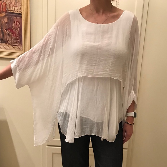 Gauzy White Flowing shirt - Picture 2 of 4